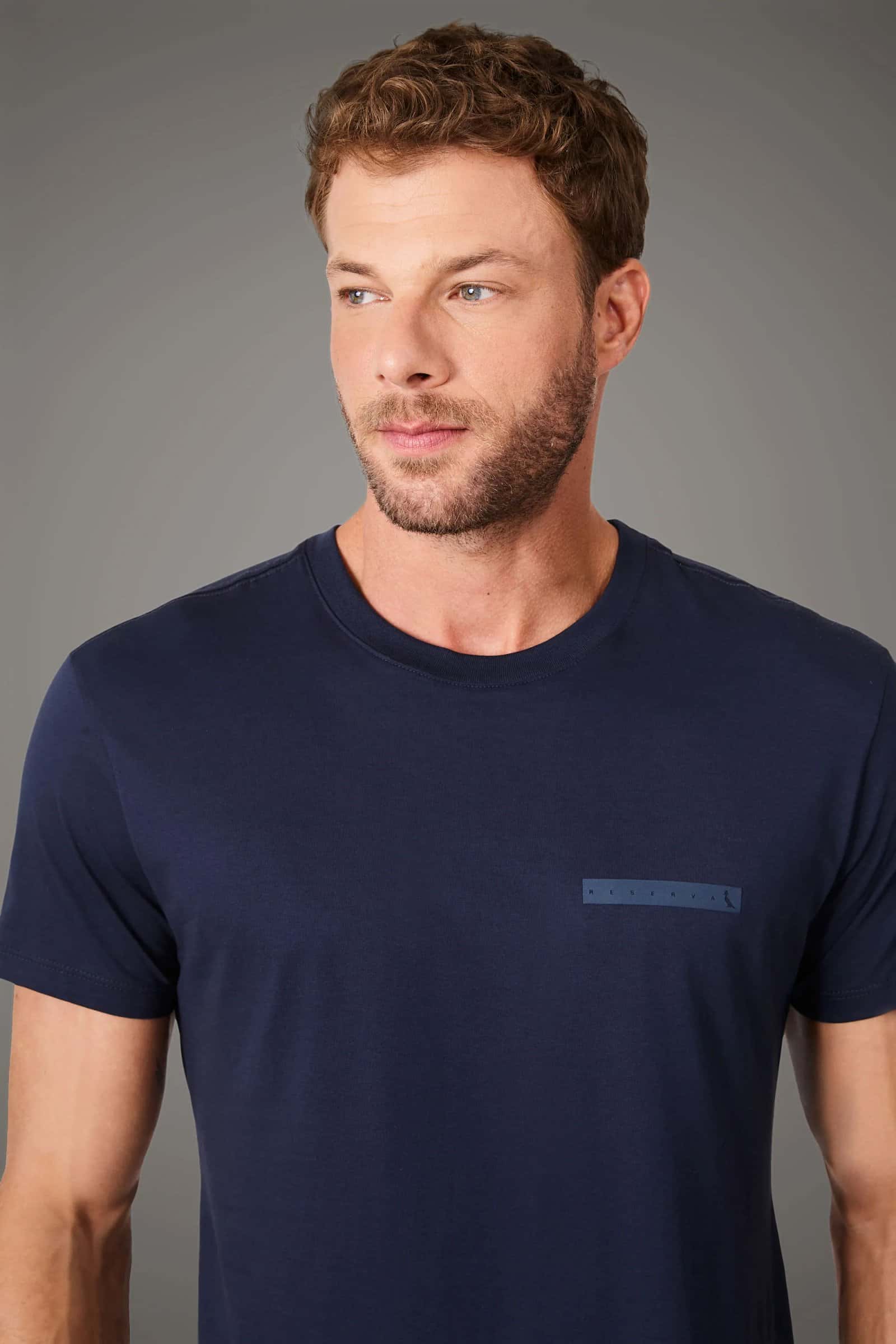 Reserva Camiseta Pima Ass Minimal Logo Retangulo