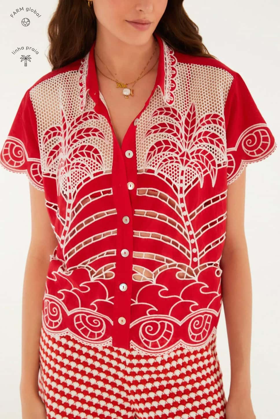 Farm Camisa Artesanal Coqueiro