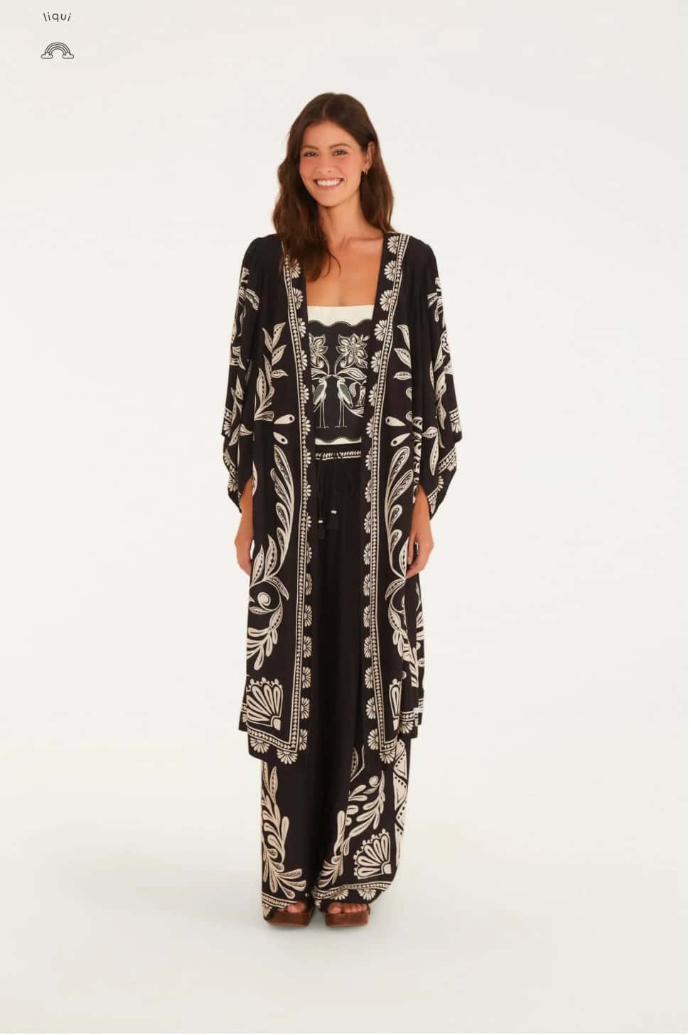 Farm Maxi Kimono Coqueiro Sereno