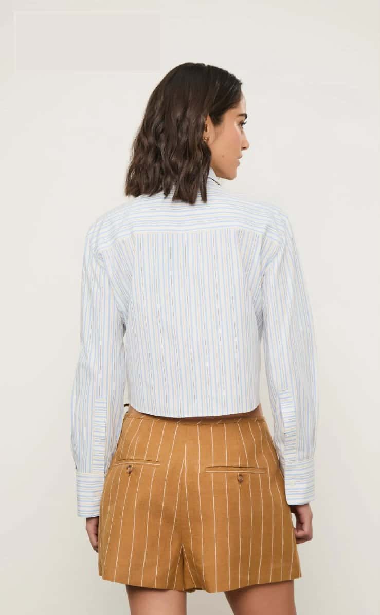 Animale Short Saia Listras Marrom