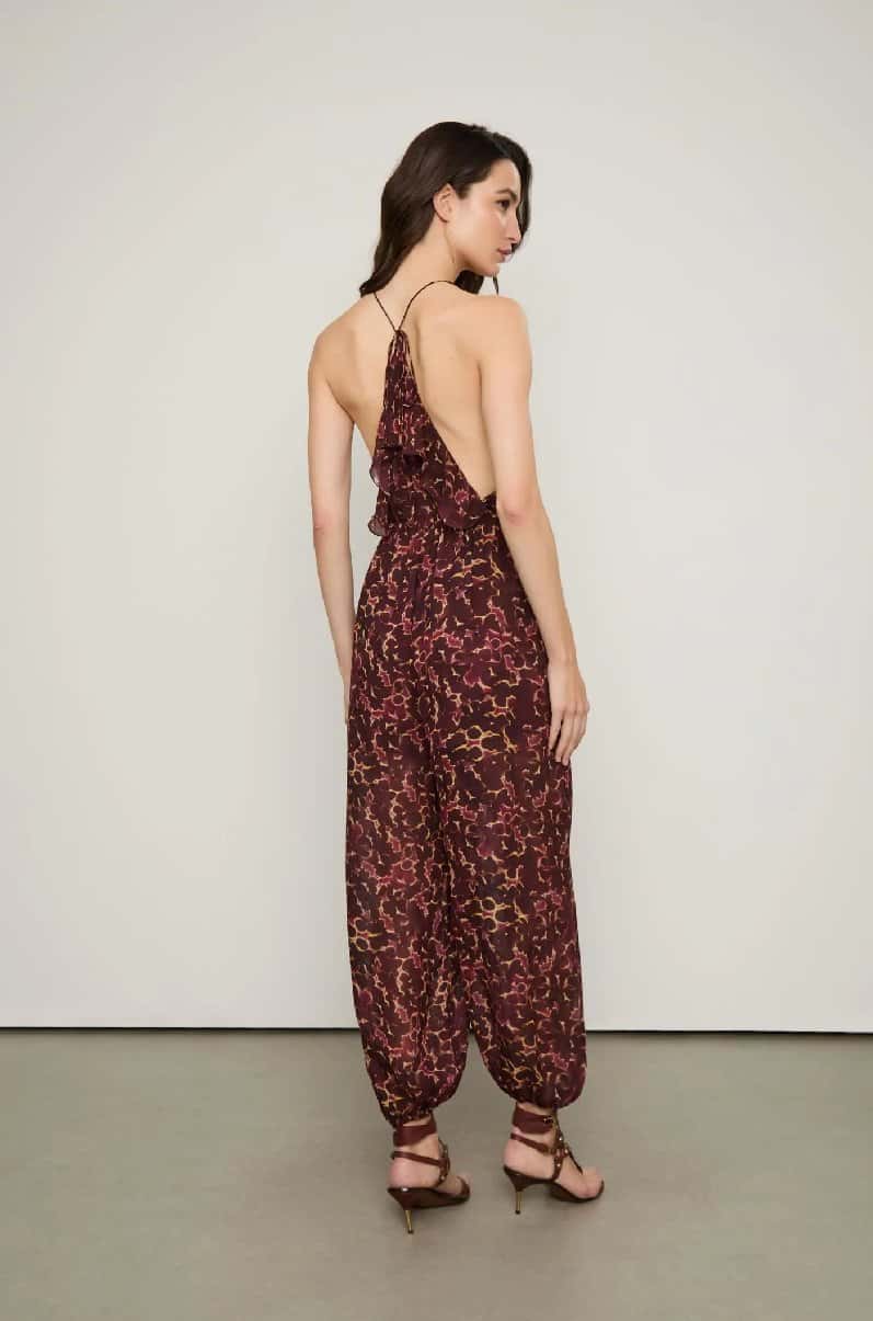 Animale Macacao Babados Floral Ninfea