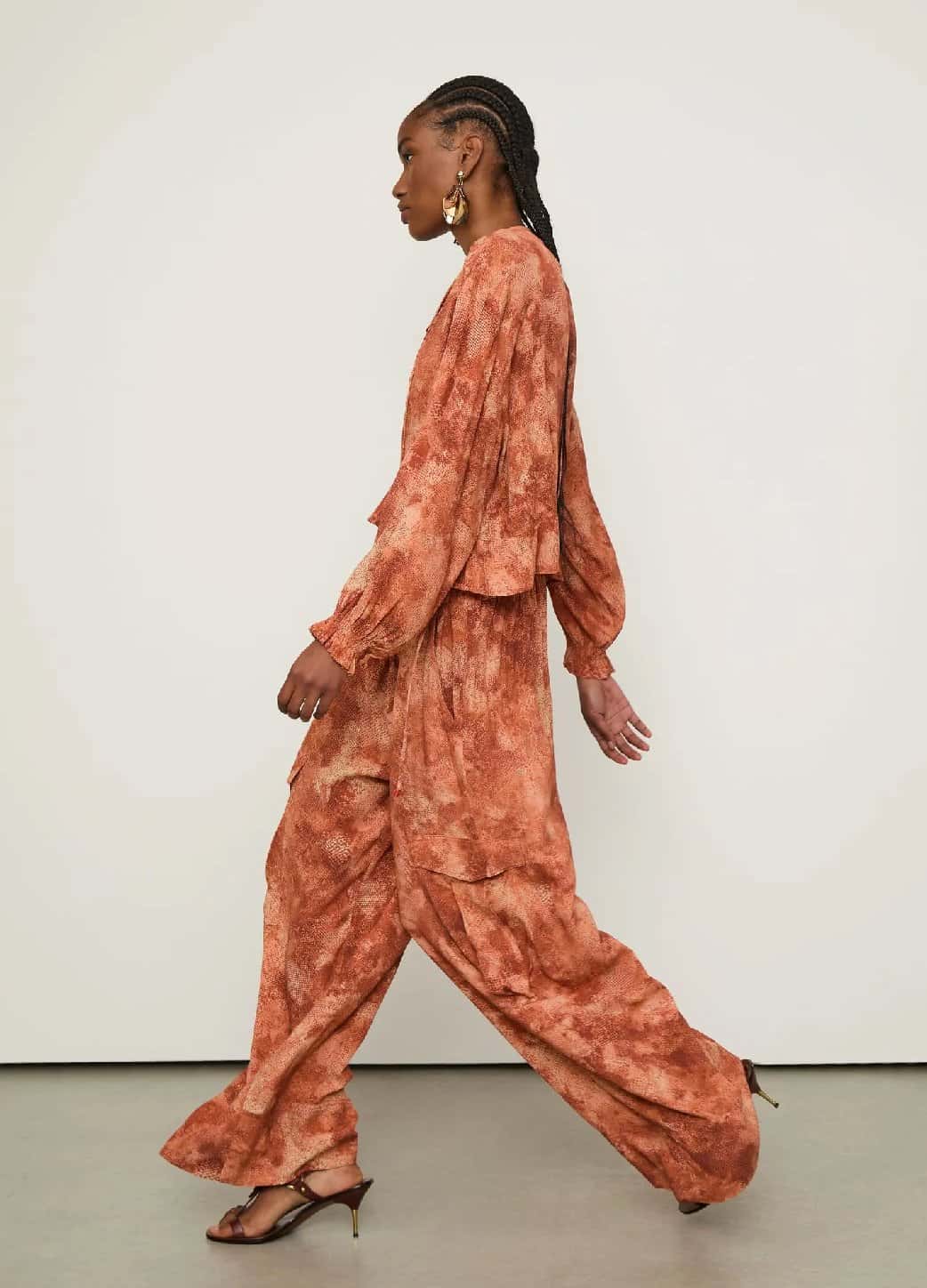 Animale Calça Cargo Textura Massas
