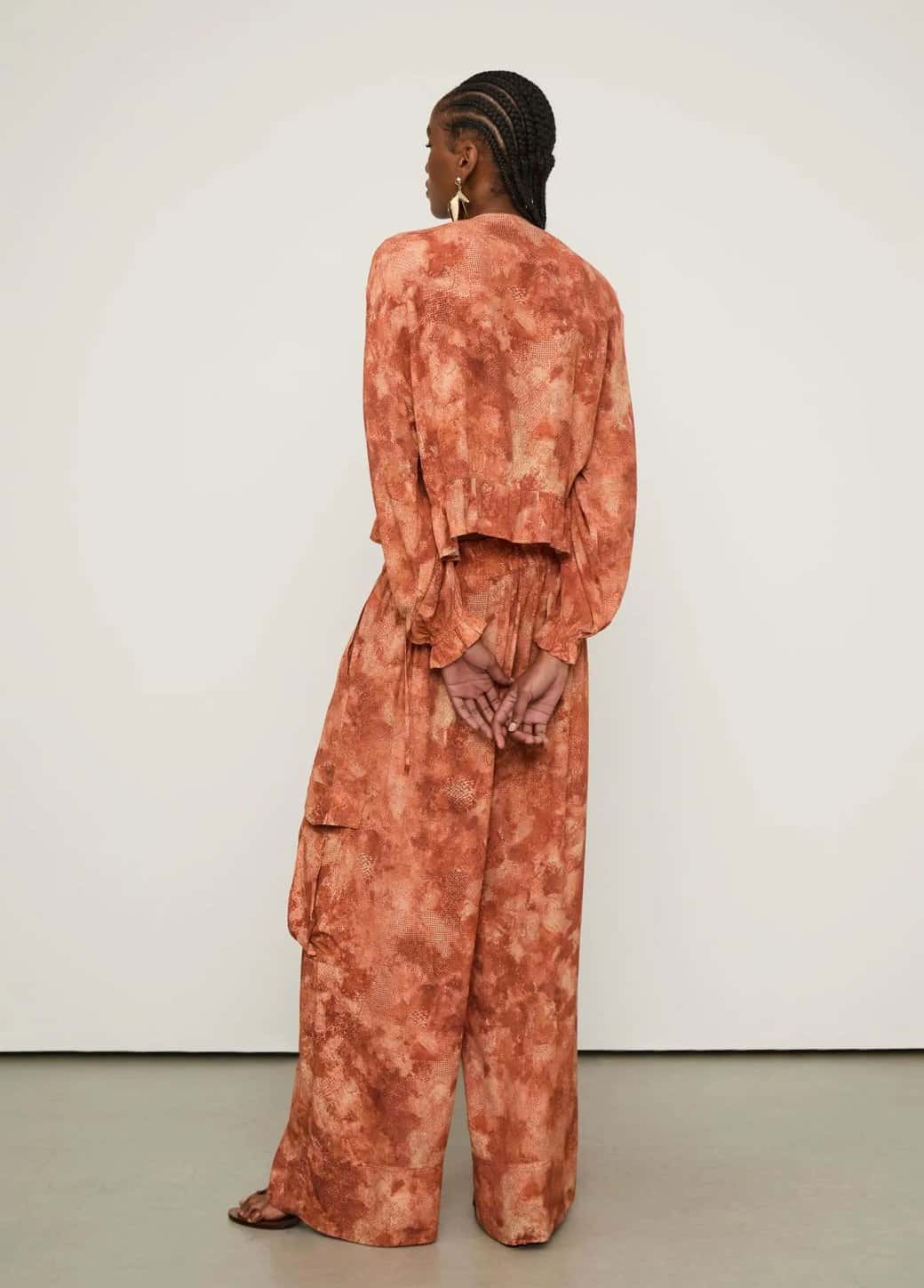 Animale Calça Cargo Textura Massas