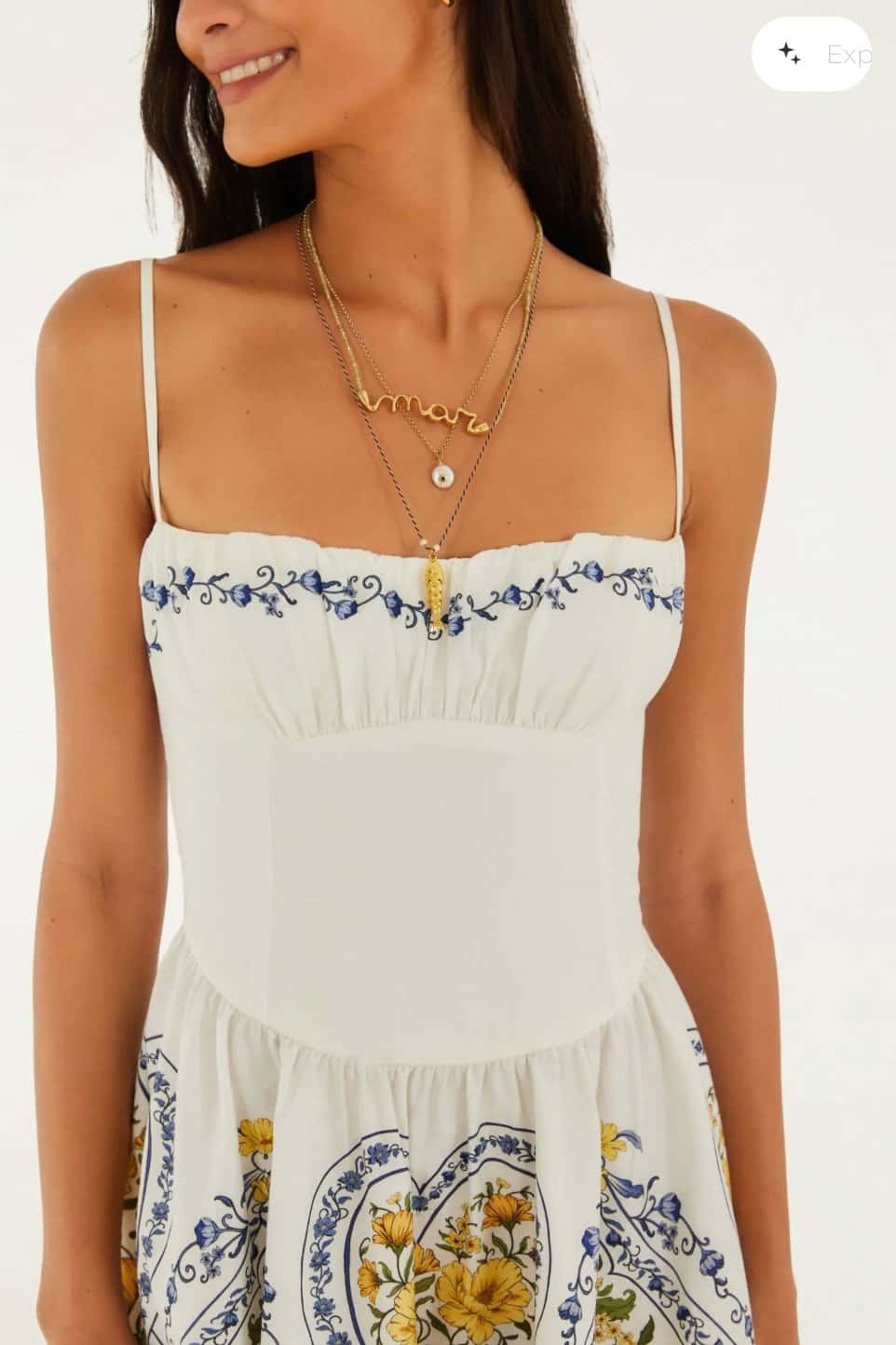 Farm Vestido Curto Romance Boho