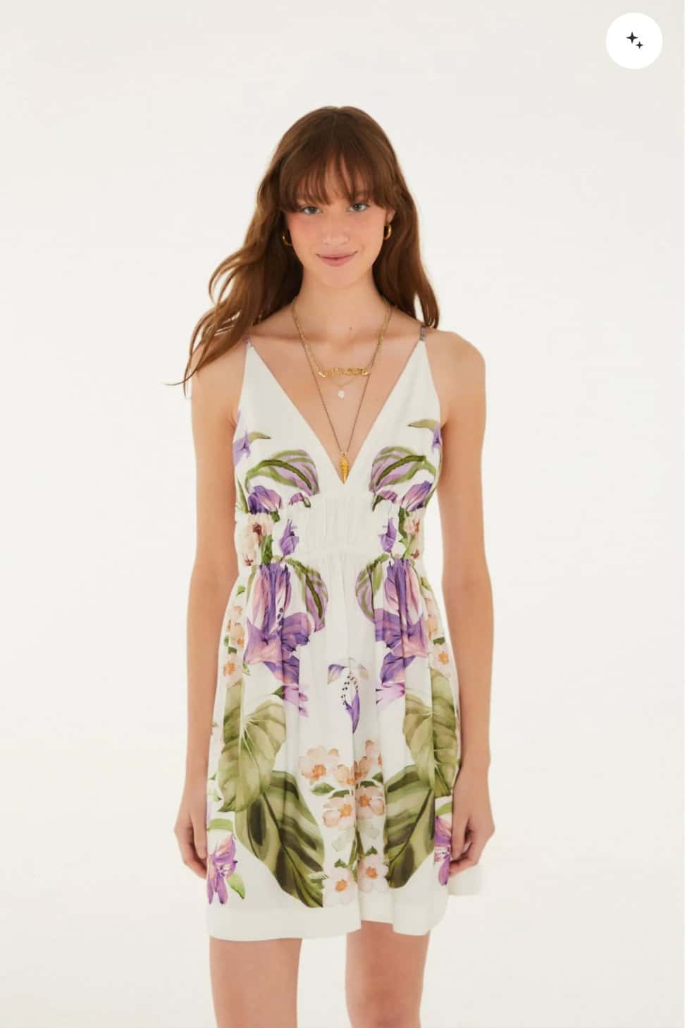 Farm Vestido Curto Jardim Sereno - 58924