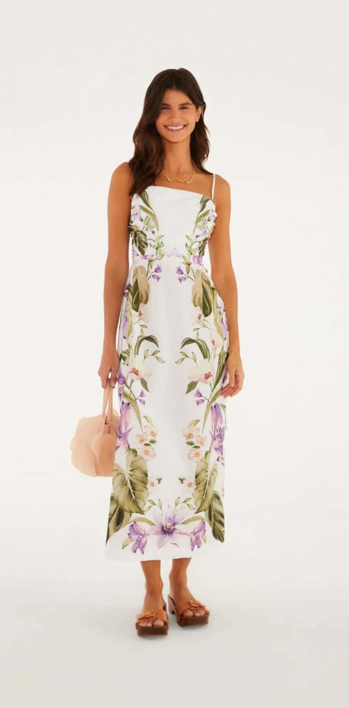 Farm Vestido Longo Jardim Sereno - 58924