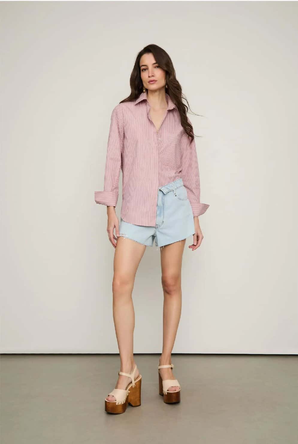 Animale Bermuda Jeans Cós Duplo
