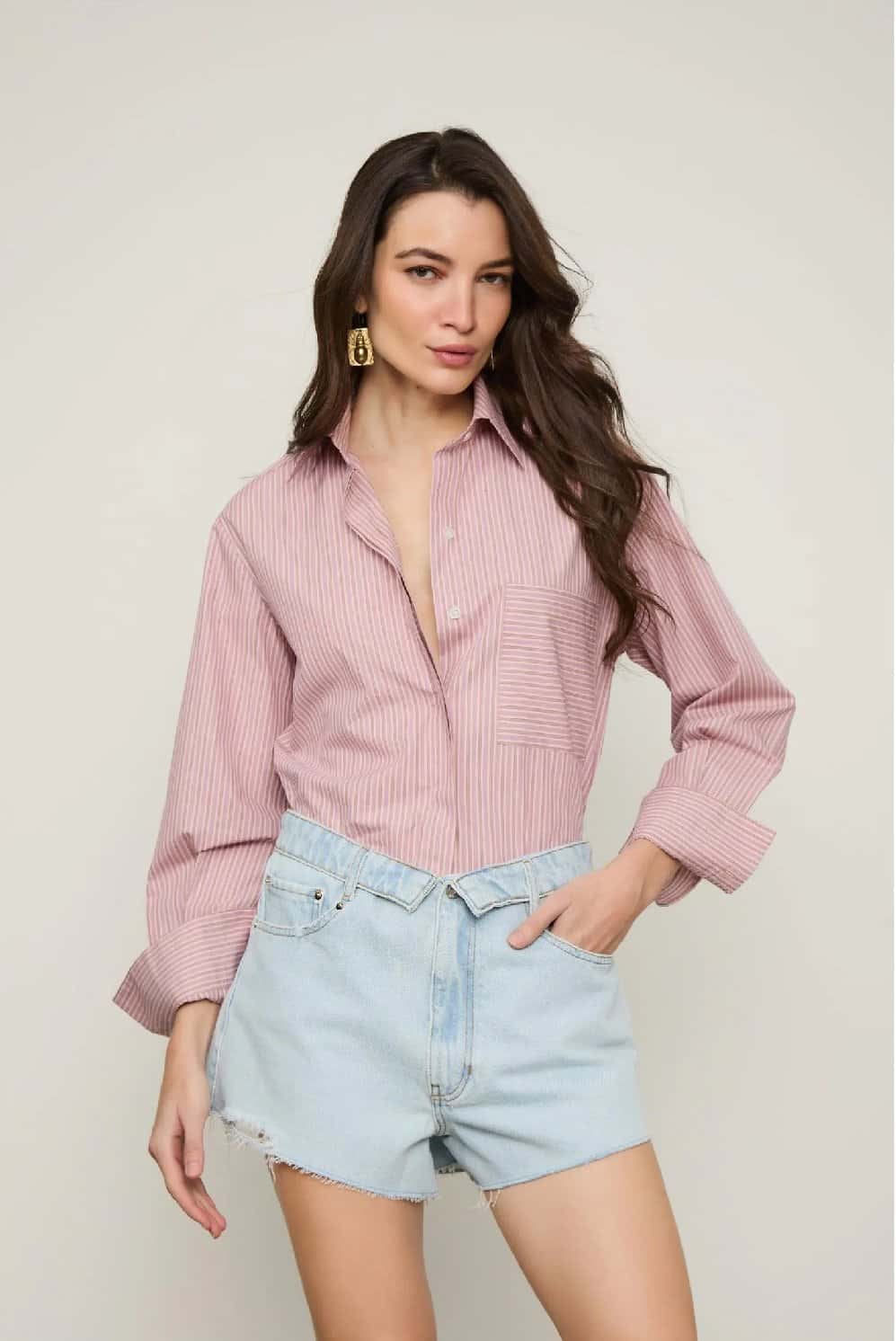 Animale Bermuda Jeans Cós Duplo