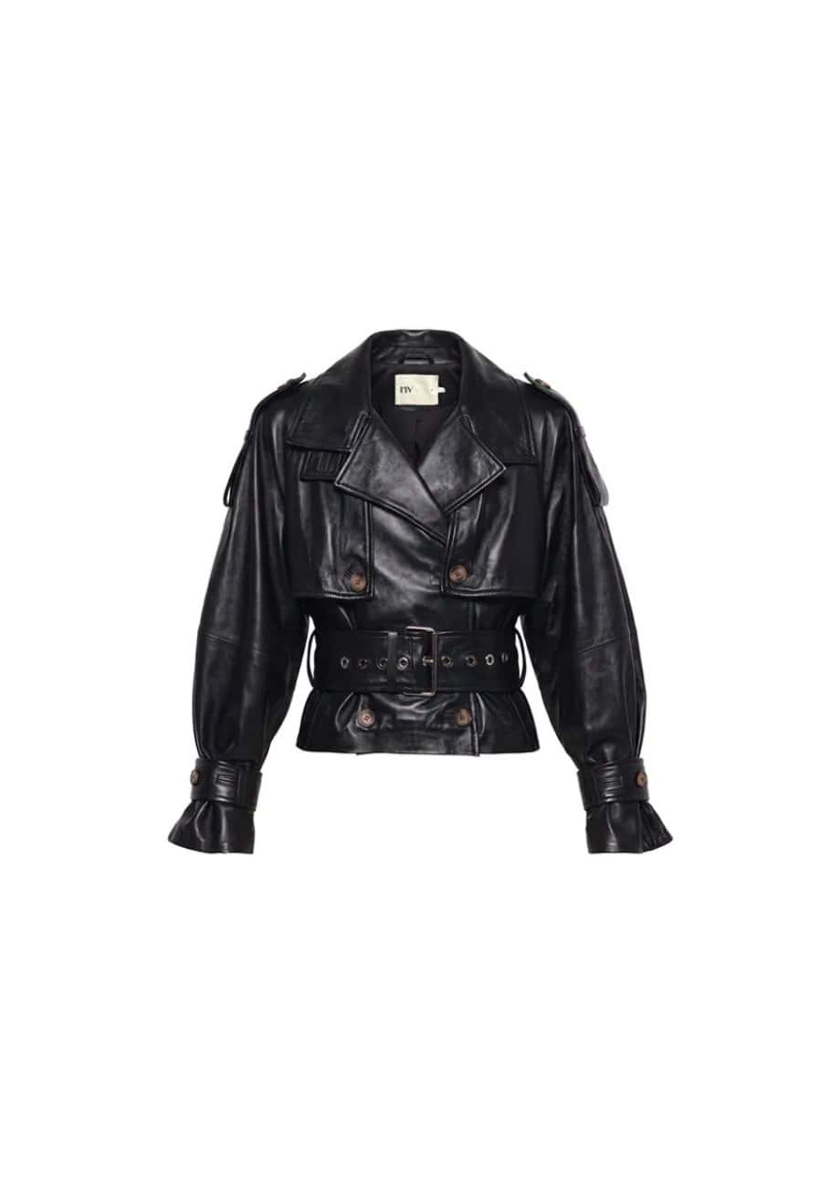 NV Trench Couro Edith Curto - Nv089