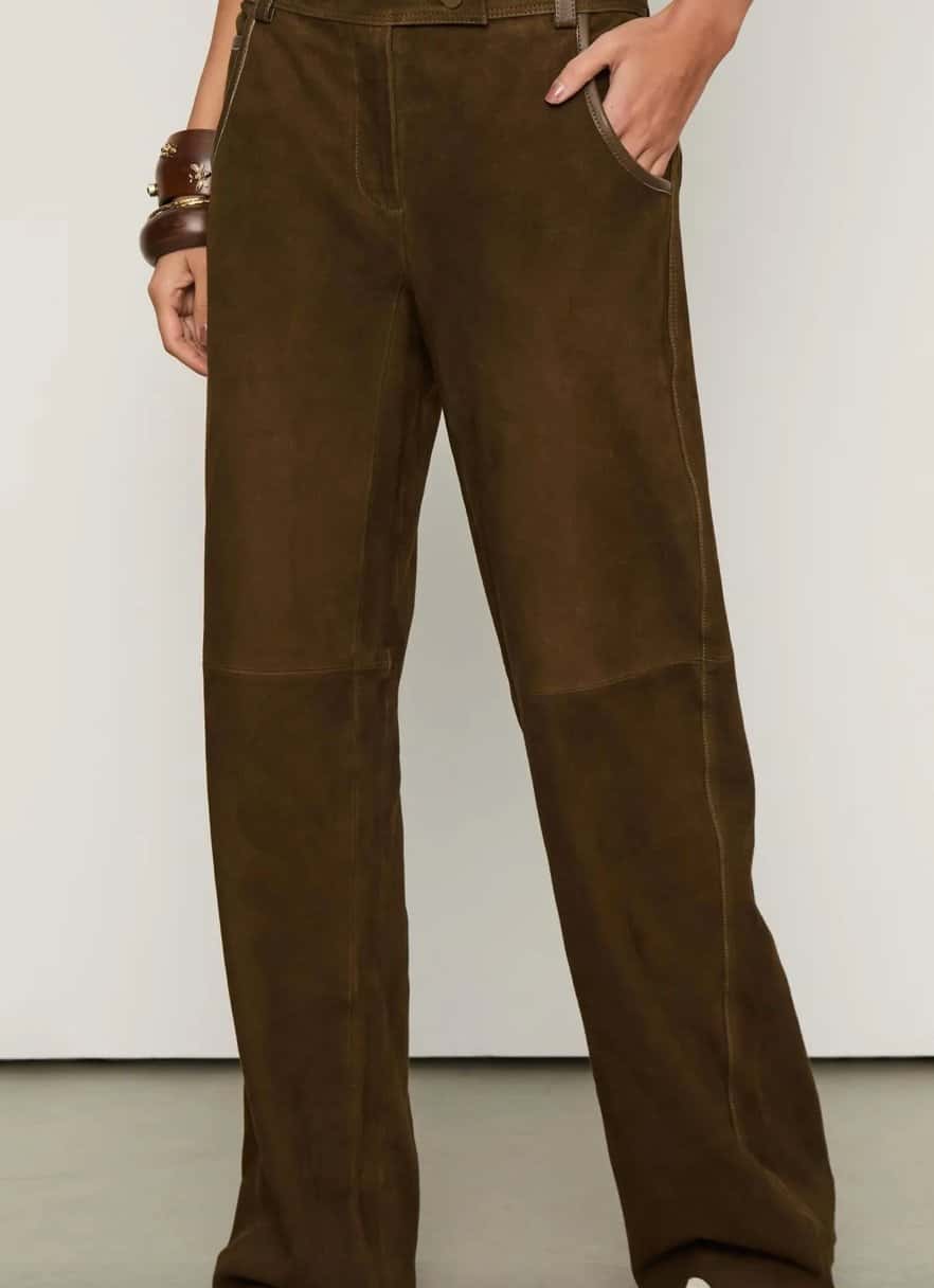 Animale Calça De Couro Bolso Tresset