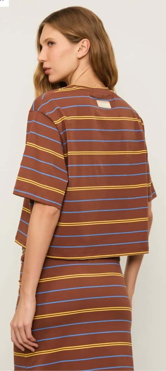 Animale T-Shirt Fio Tinto Marrom